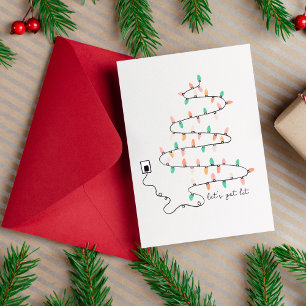 Carte de Noël drôle pour collègues : Allumons la f