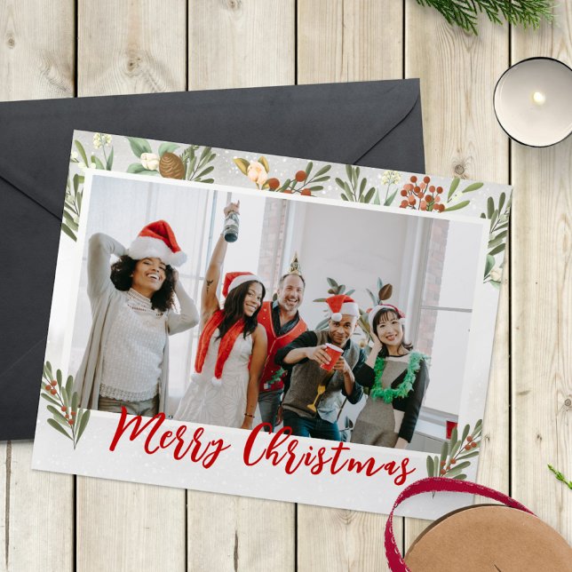 Carte de Noël drôle pour le bureau - Photo et text (Créateur téléchargé)