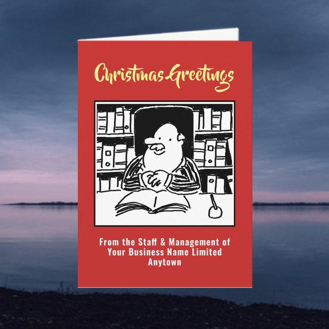 Carte de Noël du bureau fiscal ou du comptable (Créateur téléchargé)