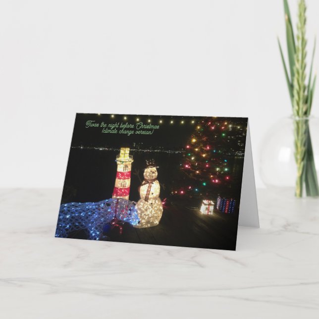 Carte de Noël du changement climatique (Devant)