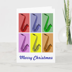 Carte de Noël du Colorful Saxophones