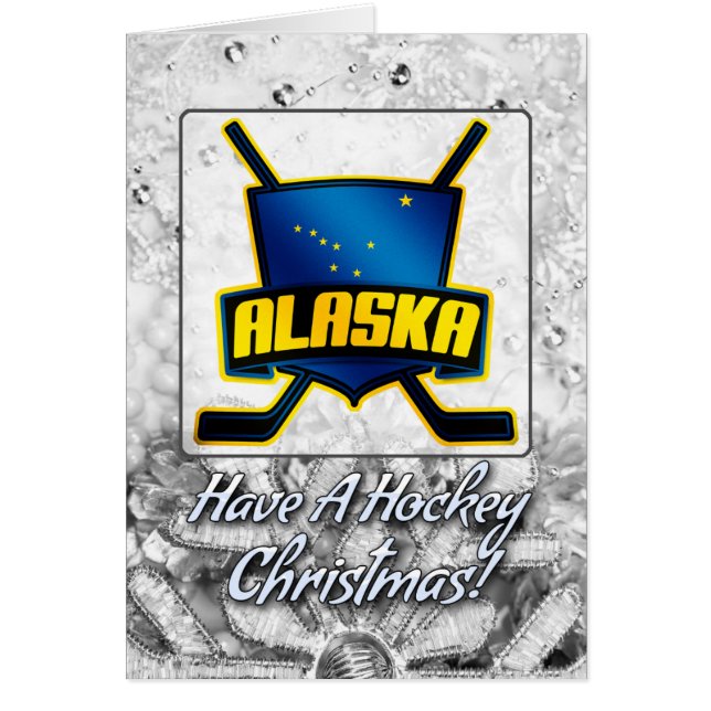 Carte de Noël du drapeau de l'Alaska (Devant)
