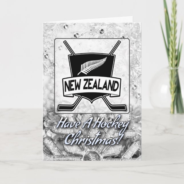 Carte de Noël du drapeau néo-zélandais (Devant)