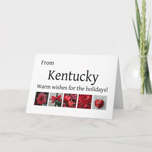 Carte de Noël du Kentucky, préciser (Devant)