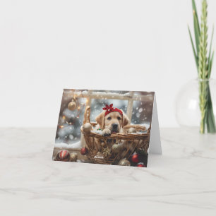 Carte de Noël du Labrador