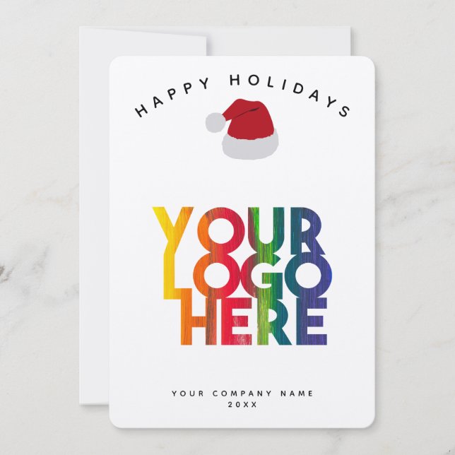 Carte de Noël du logo Entreprise Vacances (Devant)