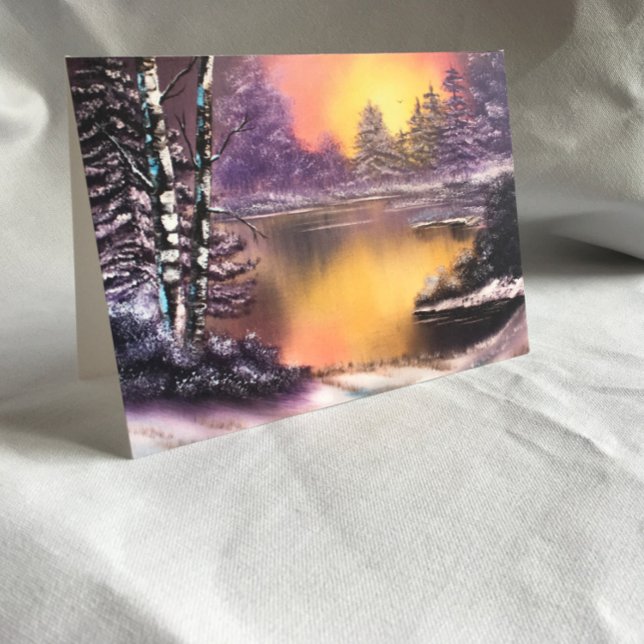 Carte de Noël du matin d'hiver (Créateur téléchargé)