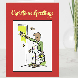 Carte de Noël du peintre et décorateur