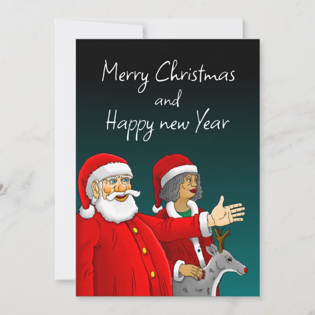 Carte de Noël du Père Noël (Devant)
