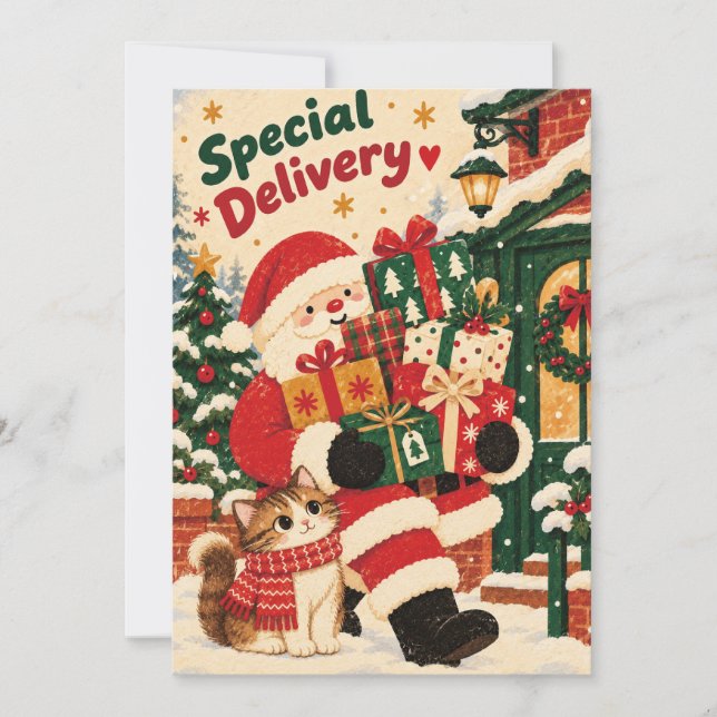 Carte de Noël du Père Noël (Devant)