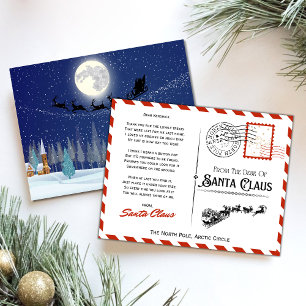 Carte de Noël du Père Noël