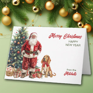 Carte de Noël du Père Noël et du sang