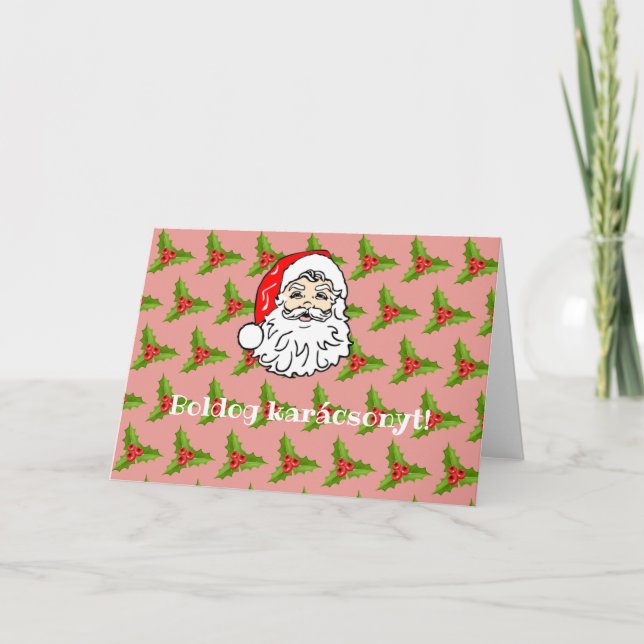 Carte de Noël du Père Noël hongrois (Devant)