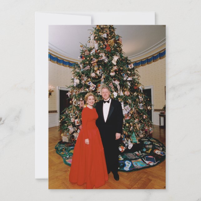 Carte de Noël du président américain Bill Clinton (Devant)