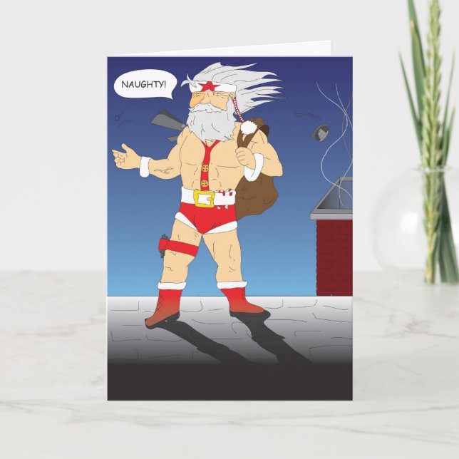 Carte de Noël du sergent Nick "Naughty or Nice" (Devant)