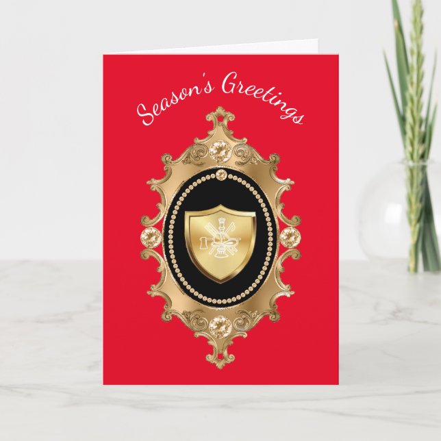 Carte de Noël du Service d'incendie de Victoria (Devant)