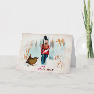 Carte de Noël du soldat Tin du Victoria Vintage