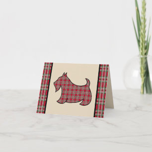 Carte de Noël du Terrier Écossais