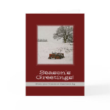 Carte de Noël du tracteur : Ajouter votre nom d'en