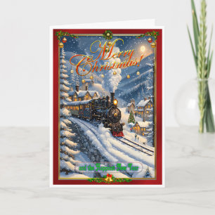 Carte de Noël du train