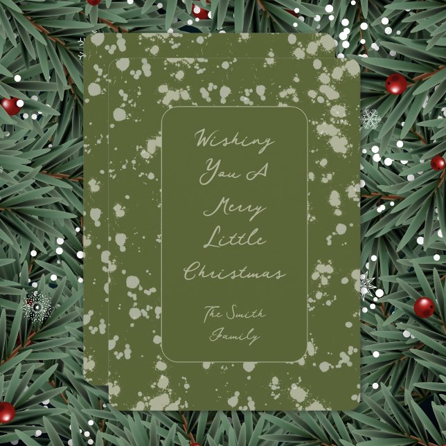 Carte de Noël éclaboussée (Créateur téléchargé)
