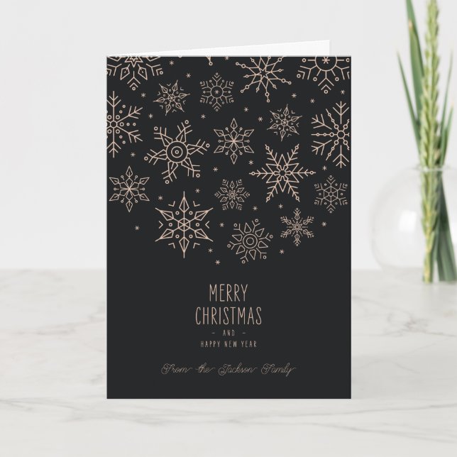 Carte de Noël élégante moderne (Devant)