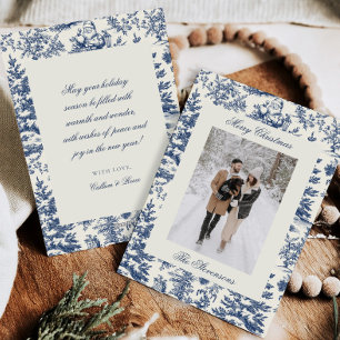 Carte de Noël élégante Toile pour photo de famille