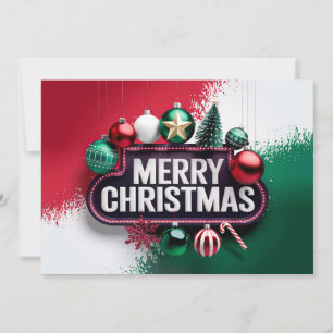 Carte de Noël élégante vintage #25