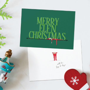 Carte de Noël Elf Shenanigans