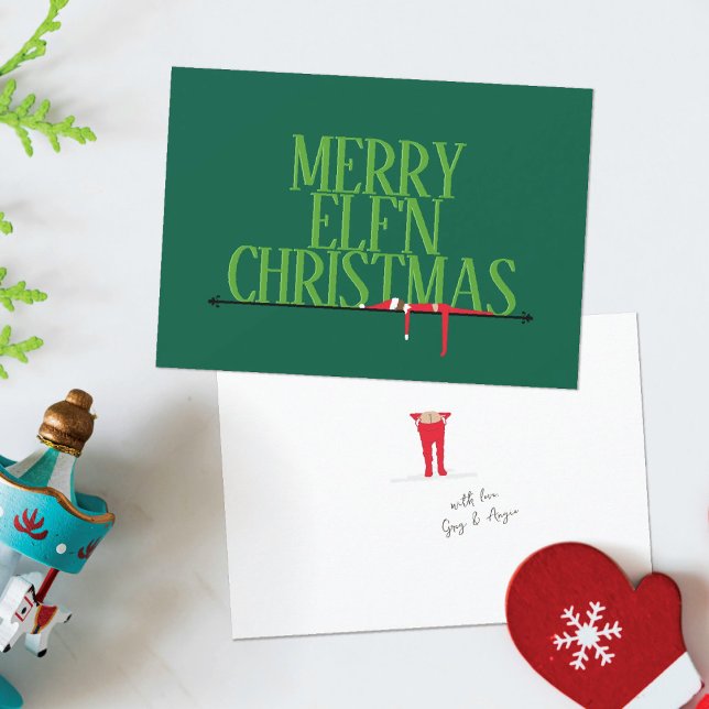 Carte de Noël Elf Shenanigans (Créateur téléchargé)