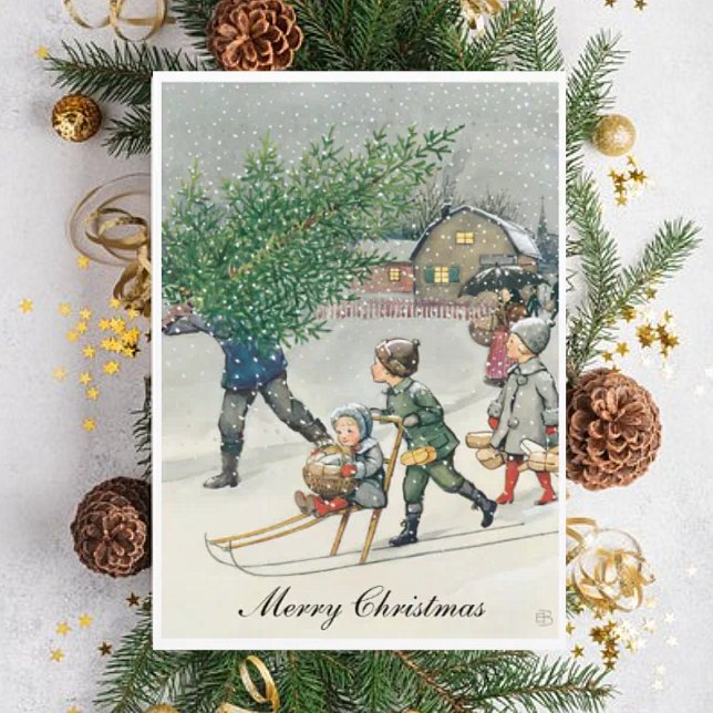 Carte de Noël Elsa Beskow (Créateur téléchargé)