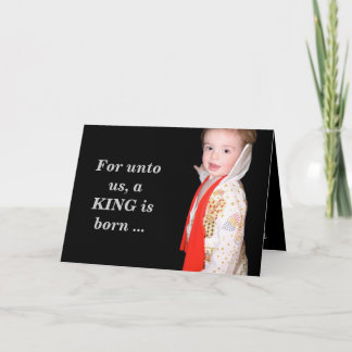 Carte de Noël Elvis