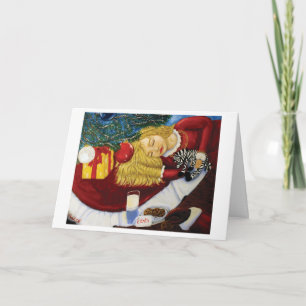 Carte de Noël - En Attente De Père Noël