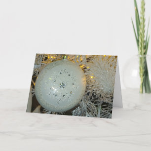 Carte de Noël en bulle de flocon de neige