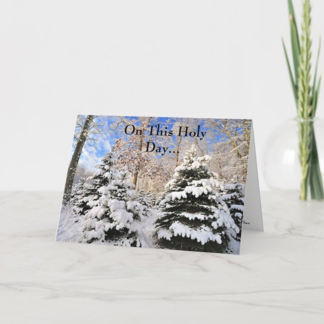 Carte De Noël En Ce Jour Saint... (Devant)