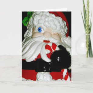 Carte de Noël en céramique Santa Claus