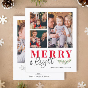 Carte de Noël en collage de photos Joyeuse et Lumi
