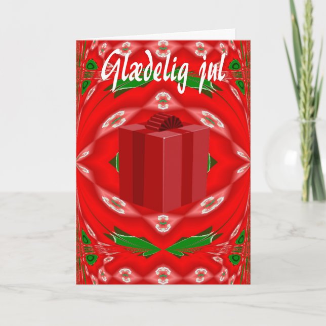 Carte de Noël en danois (Devant)