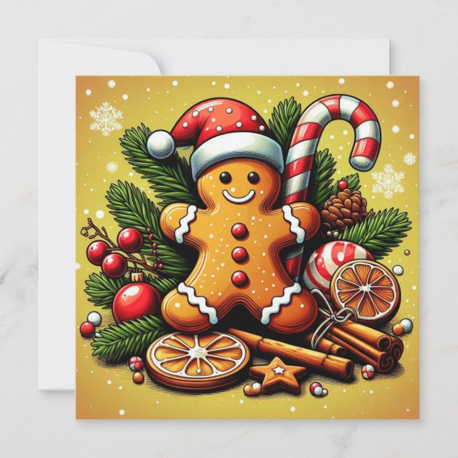 Carte de Noël en pain d'épices ! (Devant)