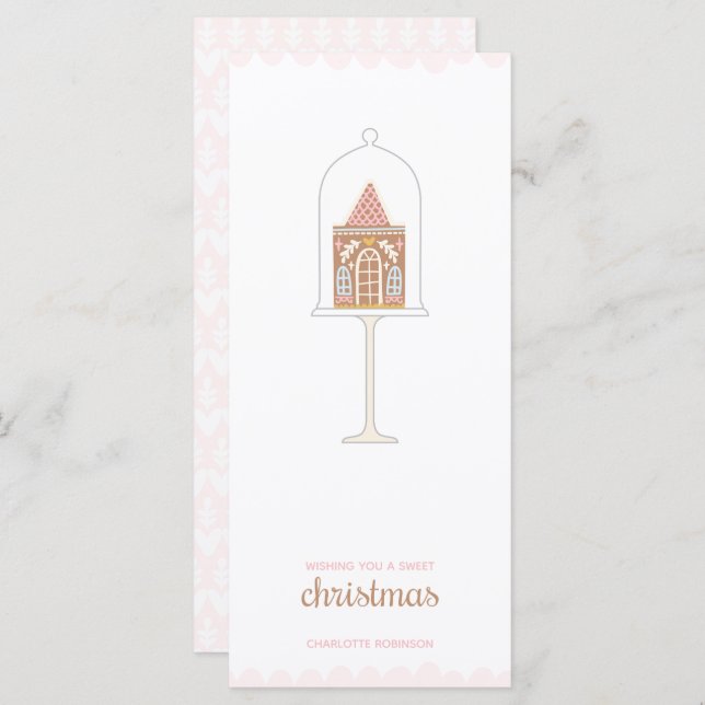 Carte de Noël en pain d'épices (Devant / Derrière)