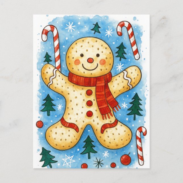 Carte de Noël en pain d'épices (Devant)