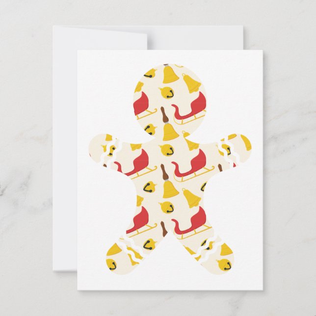 Carte de Noël en pain d'épices (Devant)