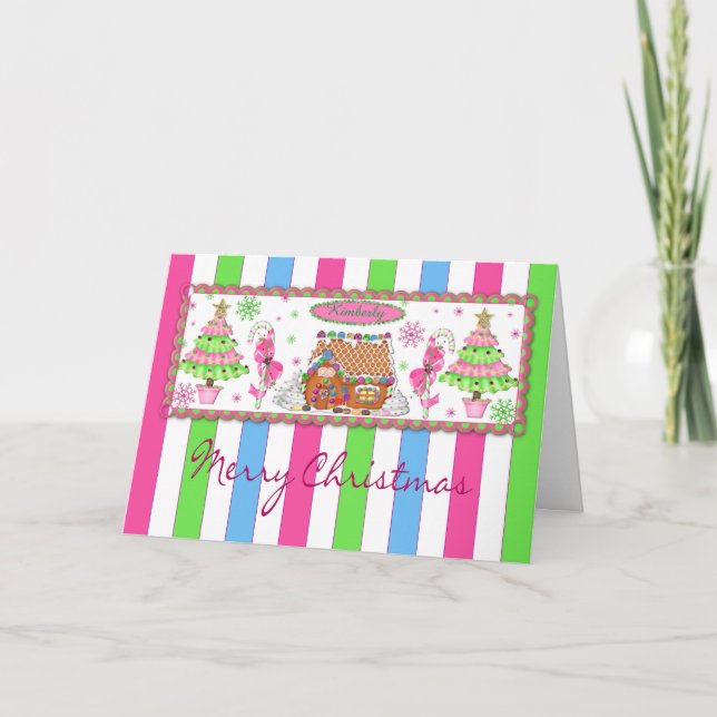 Carte de Noël en pain d'épices - Enfant - Personna (Devant)