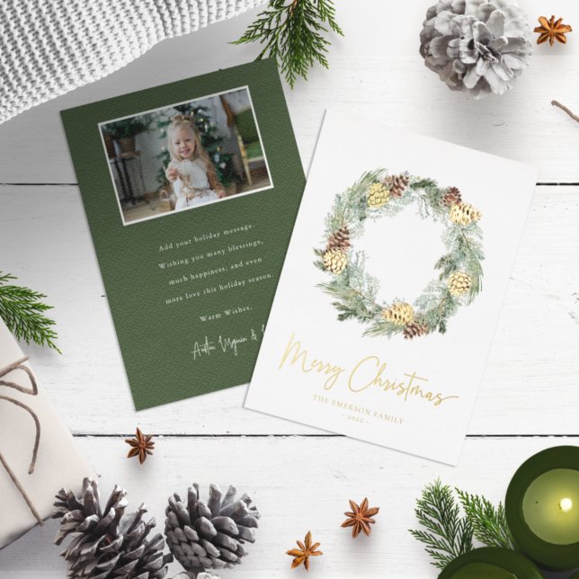 Carte de Noël en papier métallisé (Créateur téléchargé)
