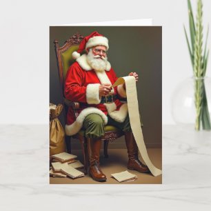 Carte de Noël en velours cramoisi
