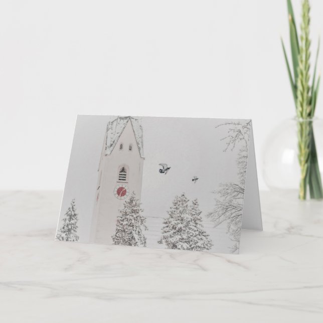 Carte de Noël enneigée (Devant)