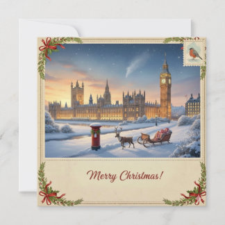 Carte de Noël enneigée