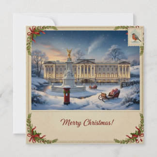 Carte de Noël enneigée