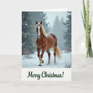 Carte de Noël Equine Grace