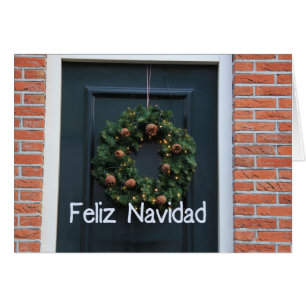 Carte de Noël espagnole Feliz Navidad
